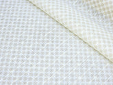 LIGHT YELLOW BROWN TEXTURE PRINT PRIMIUM MIX LINEN SHIRT FABRIC.